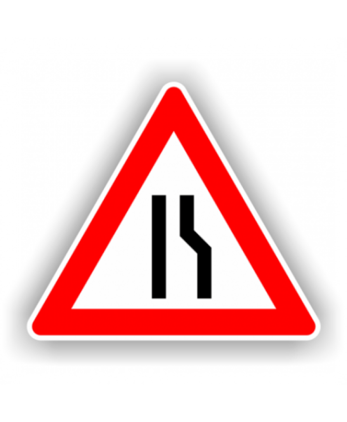 Indicatoare Pentru Drum Ingustat Pe Partea Dreapta